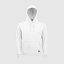 Sudadera capucha clásica unisex "inicial grande" color blanco